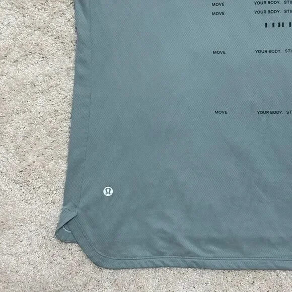 NWOT Lululemon Metal Vent Tech Athletic Short Sleeve Green Teal Shirt Men’s L - Picture 6 of 10